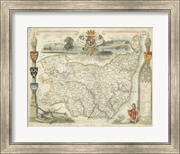 Map of Suffolk Fine Art Print