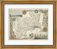 Map of Middlesex Fine Art Print