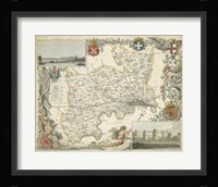 Map of Middlesex Fine Art Print