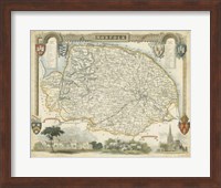 Map of Norfolk Fine Art Print