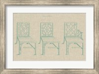 Chinese Chippendale Chairs I Fine Art Print