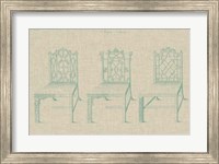 Chinese Chippendale Chairs II Fine Art Print