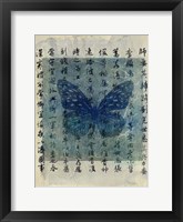 Butterfly Calligraphy II Fine Art Print