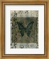 Butterfly Calligraphy III Fine Art Print