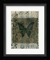 Butterfly Calligraphy III Fine Art Print