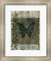 Butterfly Calligraphy III Fine Art Print