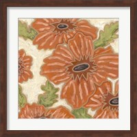 Persimmon Floral IV Fine Art Print