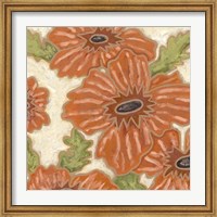 Persimmon Floral IV Fine Art Print