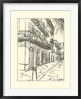 B&W Sketches of Downtown I Fine Art Print