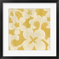 Suzani Silhouette in Yellow II Fine Art Print