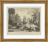 Antique Harbor V Fine Art Print