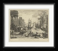 Antique Harbor V Fine Art Print