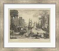 Antique Harbor V Fine Art Print