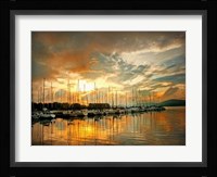 Marina Sunrise II Framed Print