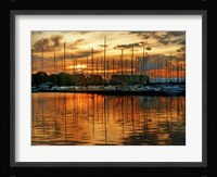 Marina Sunrise III Framed Print
