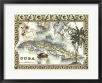 Map of Cuba Fine Art Print