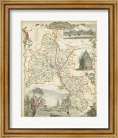 Map of Oxfordshire Fine Art Print