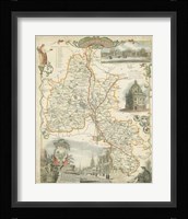 Map of Oxfordshire Fine Art Print