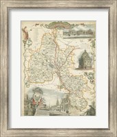 Map of Oxfordshire Fine Art Print