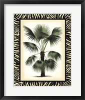 Palm in Zebra Border II Fine Art Print