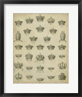 Heraldic Crowns & Coronets V Fine Art Print