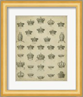 Heraldic Crowns & Coronets V Fine Art Print