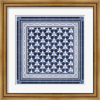 Italian Mosaic in Blue III Fine Art Print