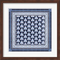 Italian Mosaic in Blue III Fine Art Print