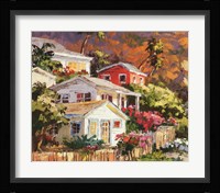 Beach Cottage Community Fine Art Print