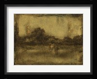 Gilded Landscape I Framed Print