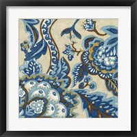Indigo Tapestry II Framed Print