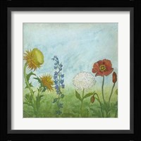 Antique Floral Meadow I Framed Print