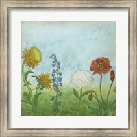 Antique Floral Meadow I Fine Art Print