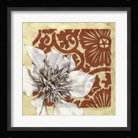 Flower Vignette II Framed Print