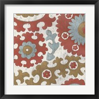 Coral Suzani I Framed Print