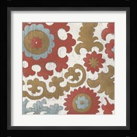 Coral Suzani II Framed Print