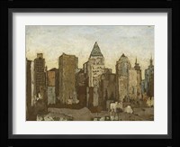 City & Sky I Framed Print