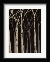 Midnight Birches II Fine Art Print