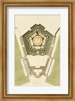 Plan du Rez De Chaussee du Palais Fine Art Print