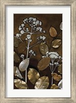 Gilded Leaf Collage II Fine Art Print