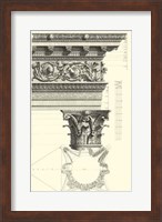 B&W Column and Cornice II Fine Art Print