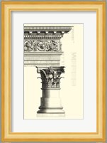 B&W Column and Cornice IV Fine Art Print