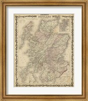 Johnson's Map of Scotland Fine Art Print