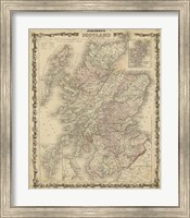 Johnson's Map of Scotland Fine Art Print