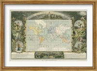 1885 Planisphere of the World Fine Art Print