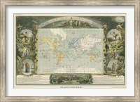 1885 Planisphere of the World Fine Art Print