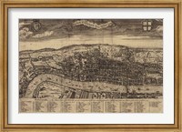 Bird's Eye View of London Fine Art Print