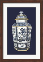 Asian Urn in Blue & White II Fine Art Print