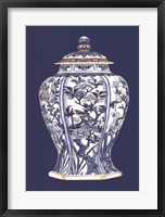 Blue & White Porcelain Vase I Fine Art Print