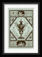 Urns in Celadon I Framed Print